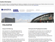 Tablet Screenshot of minerva-immobilien.de